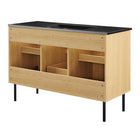 Modway Chaucer 48" Single Sink Bathroom Vanity - Oak/Black-8