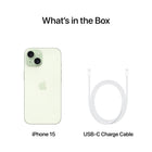 Apple iPhone 15 6.1" Super Retina XDR - 256 GB - Green - Bell and Virgin Plus-1 Year Limited Manufacturer Warranty
