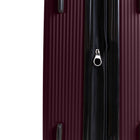 Bugatti Cannes Collection 30.50" Hardside Checked Spinner Luggage - Fig-Double 360-degree spinner wheels for smooth and quiet rolling (8 wheels)