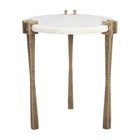 Zuo Rench Side Table - White-3 year limited warranty