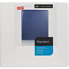 Staples Standard View Binder with D-Rings - 1/2" - White-Slant rings have a high page capacity compared to same size round rings