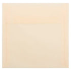 JAM Paper Square Translucent Vellum Invitation Envelopes - 6.5" x 6.5" - Spring Ochre Ivory - 25 Pack (PACV520)-Color: Spring Ochre