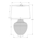 Monarch Specialties 26" H Transitional Table Lamp - Black Metal / Ivory / Cream Shade-This decorative accent table lamp will brighten your space whether you place it on an end or side table, or bedside table as a sleek lighting option
