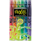 Pilot FriXion Light Erasable Chisel Tip Pen-Style Highlighters - Assorted Colours - 6 Pack-Highlighters contain a special rubber end to erase the thermo-sensitive ink away