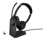 Jabra Evolve2 55 Link380A UC Stereo Headset-LED features and functions: Busylight, deskstand docking indication, incoming call