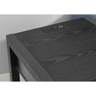Monarch Specialties 3202 24" Contemporary Side Accent Table 2-Tier - Storage Drawer - Black Oak Laminate - Black Metal-Stay connected and powered up with the integrated usb port, allowing you to easily charge devices while keeping your space neat and stylish