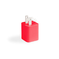 LOGiiX Vibrance Power Cube 20W USB-C Wall Charger - Red-Compact & colourful Vibrance Power Cube Mini charges smartphones up to 3x faster