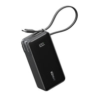 Anker Fusion 10000mAh 30W Power Bank with Built-In Lightning Cable - Black-30W Two-Way Fast Charge: Whether using it plugged in or as a portable battery, the high-speed 30W output offers the power you need to get through your day. Fuel your iPhone 15 Pro from 0 to 50% in just 25 minutes.
