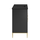 Modway Awaken 48" Bathroom Vanity - Black-Fixtures Not Included
