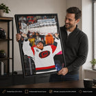 Frameworth Frederik Andersen 20" H x 29" W Framed Canvas Carolina Hurricanes 2026 Stanley Cup Champions Framed - Officially Licensed NHL/NHLPA-Frameworth quality: Made in Canada by Frameworth Sports Marketing, established 1992, producing officially licensed sports memorabilia