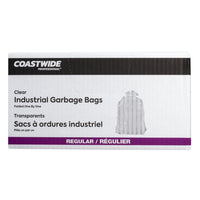 Coastwide Professional Garbage Bags - Regular - 26" W x 36" L - Clear - 250 Pack-26" x 36"