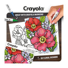 Crayola 32-Page Adult Colouring Book - Flower Child-Prevents ink from bleeding onto other pages for a clean, professional finish