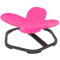 Qaba Butterfly-Shaped Swivel Chair for Training Body Coordination - Pink-Exercise the muscles of the hands and feet 