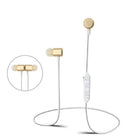 Sharper Image Rechargeable Wireless Earbuds with Microphone - Gold (SBT553GD)-High-definition wireless stereo sound