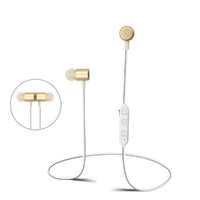 Sharper Image Rechargeable Wireless Earbuds with Microphone - Gold (SBT553GD)-High-definition wireless stereo sound