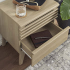 Modway Render Nightstand - Oak-Full-Extension Glide Drawers