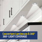 Bell+Howell Bionic Super Bright Under Cabinet Puck Lights - 3 Pack-Use the remote control to set timers for automatic turn off