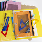 BAZIC Products 3-Ring Pencil Pouch with Mesh Window - Retro Pastel Colors - 12 Pack-Simple storage: Great gift for young kids for organizing. Keep everything in their own bag so they won't miss anything. Each child can get a pouch to maintain health and hygiene without sharing