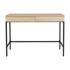 Staples Writing Desk with Charging Station-2 side-by-side drawers provide adequate storage to keep your space clutter-free
