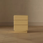Manhattan Comfort Ardea 20" Contemporary 3-Drawer Nightstand - Natural Oak-30 Day Limited Manufacturer's Warranty
