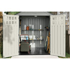 Suncast Shelf Kit Shed Accessory-6 shelf height positions provide multiple storage configurations.