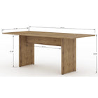 Manhattan Comfort Nomad 67.91" Modern Dining Table - Nature-Feel the Wood Grain with the Protouch Finish