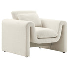 Modway Waverly Boucle Upholstered Armchair - Ivory-Unique Modern Armchair