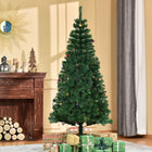 HOMCOM 6' Artificial Christmas Tree - Green-Features branches which offer ample room for decoration 