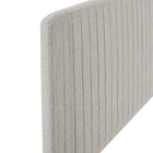 Modway Milenna Channel Tufted Upholstered Fabric Full/Queen Headboard - Oatmeal-Assembly Required