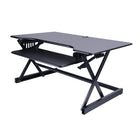 Rocelco 40" Deluxe Adjustable Height Desk Riser with Enhanced Vertical Range - Black-Adjustable-Height  Sit to Stand Desk Riser With Extended Vertical Range