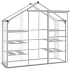Outsunny Outdoor Polycarbonate Greenhouse with 3-Tier Shelves - 6.3' x 2.3' x 6.1' - This polycarbonate greenhouse helps protect plants from harsh weather all season long
 