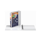 Davis Group QuickFit Round-Ring View Binder, White, 3-Ring, Letter Size, 1"-White