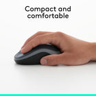 Logitech M185 Wireless Mouse - Black-Better than touchpad: Get more done by adding M185 to your laptop; according to a recent study, laptop users who chose this mouse over a touchpad were 50% more productive (3) and worked 30% faster (4)
