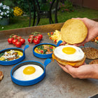Razor 4-Piece Breakfast Kit-Heat resistant silicone egg rings - makes perfectly round eggs