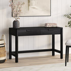 Hudson&Canal Fern 48" Desk - Black Grain-A modern contemporary design for your home office, kitchen nook, den, and more