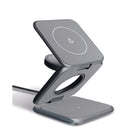 LBT Mag Stream 3-in-1 Magnetic Charging Desktop Origami Stand - Dark Grey-Portable: Folds flat and comes with a travel pouch