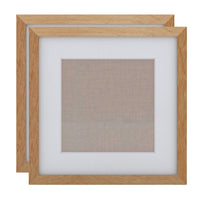 Decent Living Solid Wooden Picture Frame - 14" x 14" - Golden Teak - 2 Pack-Material: 100% Natural Solid Wood (Okan / Teak)
