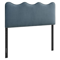 Modway Athena Stain-Resistant Performance Velvet Queen Size Headboard - Cadet Blue-Stain-Resistant Performance Velvet