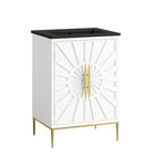 Modway Awaken 24" Bathroom Vanity - White/Black-MDF and Solid Wood