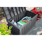 Suncast Deck Box - 50 Gal. - Peppercorn-Low maintenance, easy to clean and maintain.