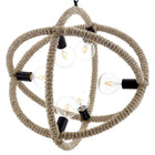 Modway Transpose Rope Pendant Chandelier - Black-Six E26 40W Bulbs (Not Included)