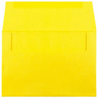 JAM Paper A8 Coloured Invitation Envelopes - 5.5 x 8.125 - Yellow Recycled - 50 Pack-Envelope Features: Straight gummed flap closure, high quality smooth paper finish, made with 30% recycled materials