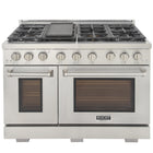 Kucht 48" KFX-X Series Pro Style Natural Gas Range - Stainless Steel-Rocket power burner 21 000 btu for rapid searing