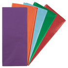 JAM Paper Tissue Paper - Rainbow Assortment - 50 Sheets-Colour: Rainbow Assortment (Red, Bright Blue, Purple, Orange, Green) | Great for birthdays, holidays, and any gifting occasion