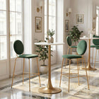 Zuo Auray Bar Table - White/Gold-Material: Steel