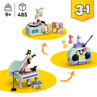 LEGO Creator Music Decor Piano with Cat-Build and play with 3 retro decor models: a piano, a radio or a record player
