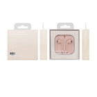 Basic Tech Wired Earbuds with Volume Control And Mic - Pink-Built-In Microphone