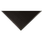 Edgewood Gritstop Fingermat Heavy Traffic Outdoor Scraper Mat - 36" W x 60" L - Black with Integrated Edging-Good UV and ozone resistance