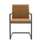 Modway Savoy Vegan Leather Dining Chairs - Tan - 2 Pack-8