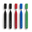 TRU RED Permanent Markers - Chisel Tip - Assorted - 5 Pack-Marks most surfaces easily and resists fading
